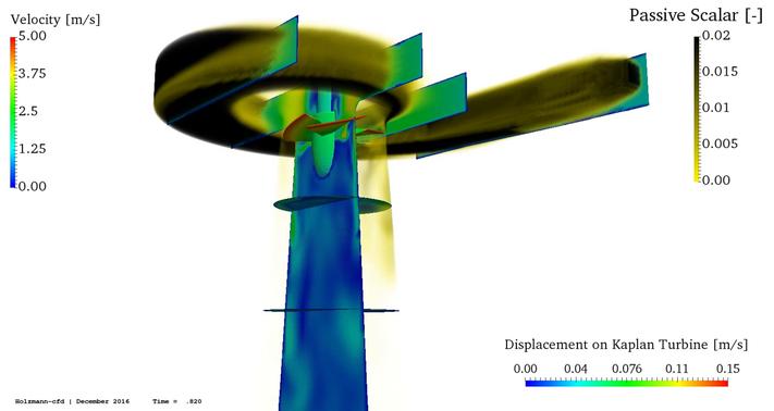 Image: Kaplan turbine flow field analysis